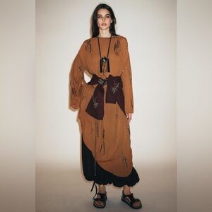 NWT Zara Woman Bloggers Fav Sequins ZW COLLECTION BEADED DRESS Size S Small